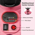 thumbnail image 6 of JIMUPARK 12V Dinosaur Ride on ATV, Four Wheeler Electric Car for Kids, LED Lights, Bluetooth and Microphone Interface, Power Display, Safe Driving, Outdoor Toys for Boys and Girls Ages 1-6, Pink, 6 of 9