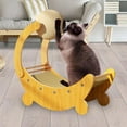 thumbnail image 3 of Colourtree 21.1" L x 10.08" W x 22.05" H Cat Scratching Board Cat Scratch Pad, Cat Scratch Ball Decoration Cats Nest, Cat Scratcher Toy Lounge Bed for Kitty Dogs Furniture Protection, 3 of 4