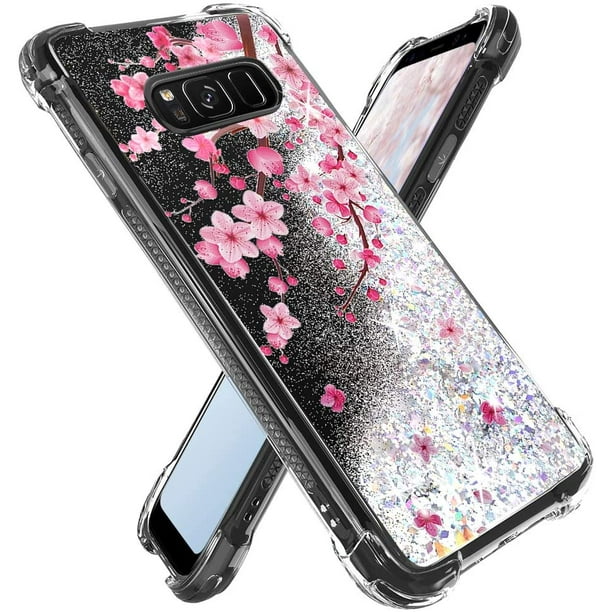 Silverback For Samsung Galaxy S8 Plus Case Moving Liquid Holographic Glitter Phone Case Women 6008