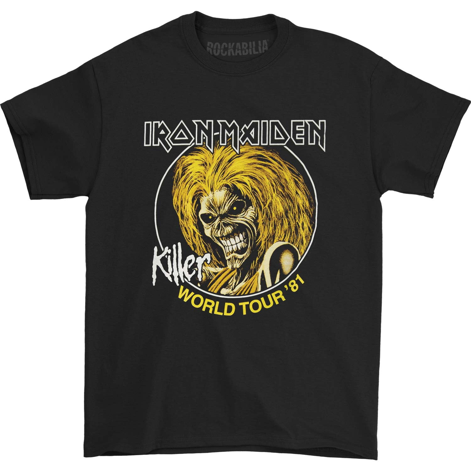 Iron Maiden Iron Maiden Men's Killer World Tour 81 Tshirt Black