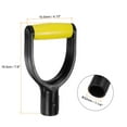 thumbnail image 2 of Uxcell Shovel D Grip Handle 1-1/4""(32mm) Inner Dia. ABS Spade Snow Shovel, Yellow/Black, 2 of 6