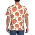 thumbnail image 2 of Naloa Hand Drawn Strawberry Men's T-Shirt Sport T-shirt Men's Basic Tee Casual Men's Shirt, Round Neck, Short Sleeves - X-Large, 2 of 5