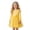 r-409Yellow140, variant on MEZZALL Dresses Girls Long Sleeve Party Dress With Star Sequins And Mesh Skirt Round Neck Elegant Formal Occasion Outfit Leisure Kids Crew Neck Solid Color Child Sundress