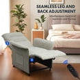 thumbnail image 6 of FLEXISPOT Single Motor Electric Recliner Chair for Adults,Electric Small Home Theater Seating Lounge Single Sofa,Chenille Upholstered,Beige, 6 of 9