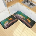 thumbnail image 7 of Toad and Butterfly Anti Fatigue Mats for Kitchen Floor,Set of 2 Non Skid Washable Waterproof Anti Kitchen Floor Mats for Kitchen Office Laundry Room Bathroom (19"x27"+19"x47") Home Decor, 7 of 7
