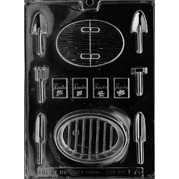 Grandmama's Goodies F074 Garden Tool Box w/ Tool Chocolate Candy Soap Mold with Exclusive Molding Instructions