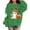 Green, variant on Kids Halloween Print Long Sleeve Crewneck Sweatshirt with Ribbed for Fall Festival 1-14 Years