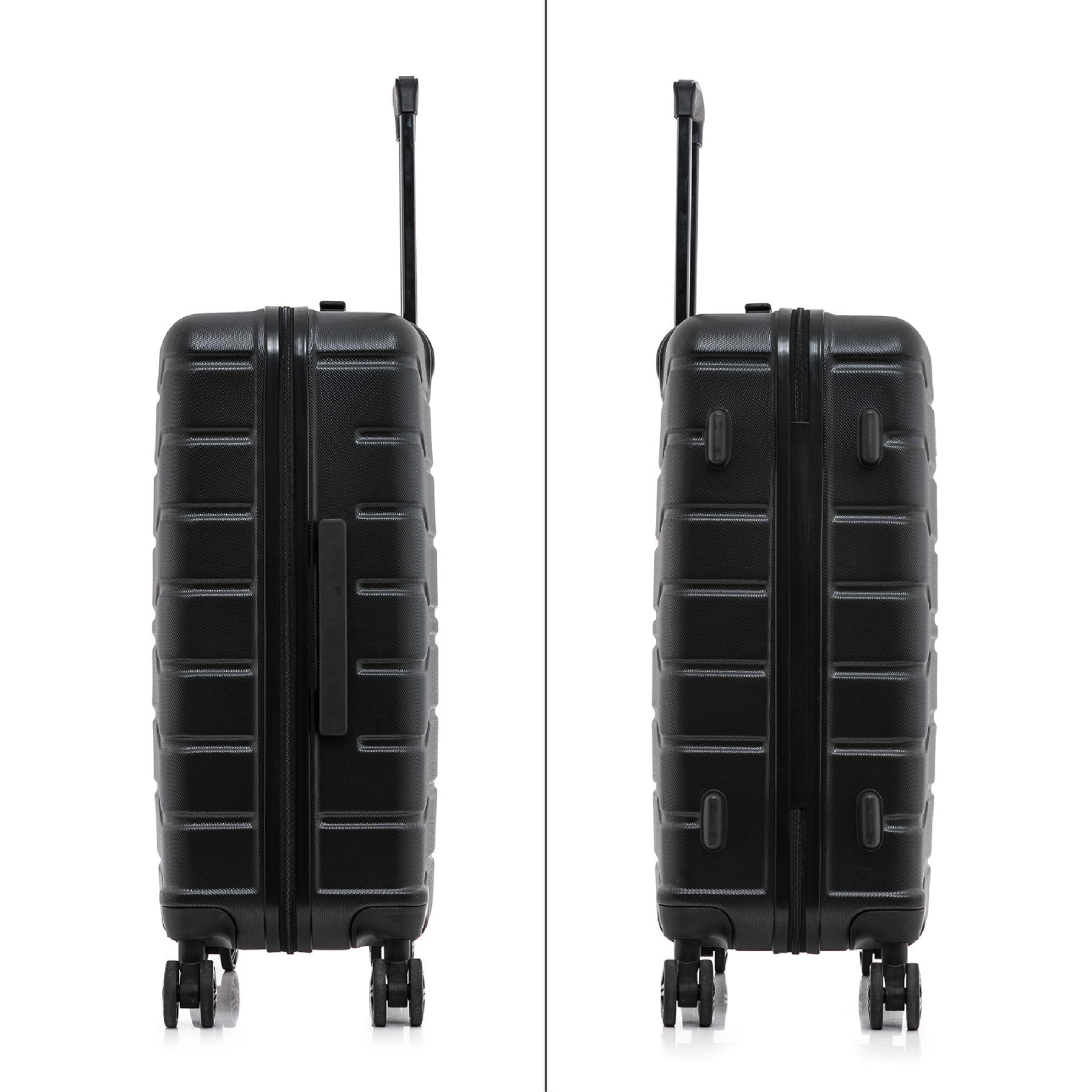 InUSA Trend 20" Hardside Lightweight Luggage with Spinner Wheels, Handle, and Trolley, Black