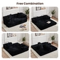 thumbnail image 2 of XIZZI 80.5" Convertible Sleeper Sofa Bed, Cloud Boneless Couch with Plush Corduroy, Sturdy Sprung Support, Oversize Comfy Loveseat for Living Room Bedroom, Black, 2 of 7