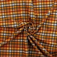thumbnail image 3 of Fall Navy Gold Plaid Bullet Fabric 6" Strip, 3 of 3