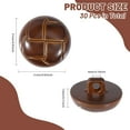 thumbnail image 2 of 30pcs Football Resin Imitation Leather Buttons Brown Resin Buttons with Shank Sew On Shank Buttons Craft, 2 of 7
