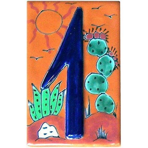 Desert Talavera Ceramic House Number One