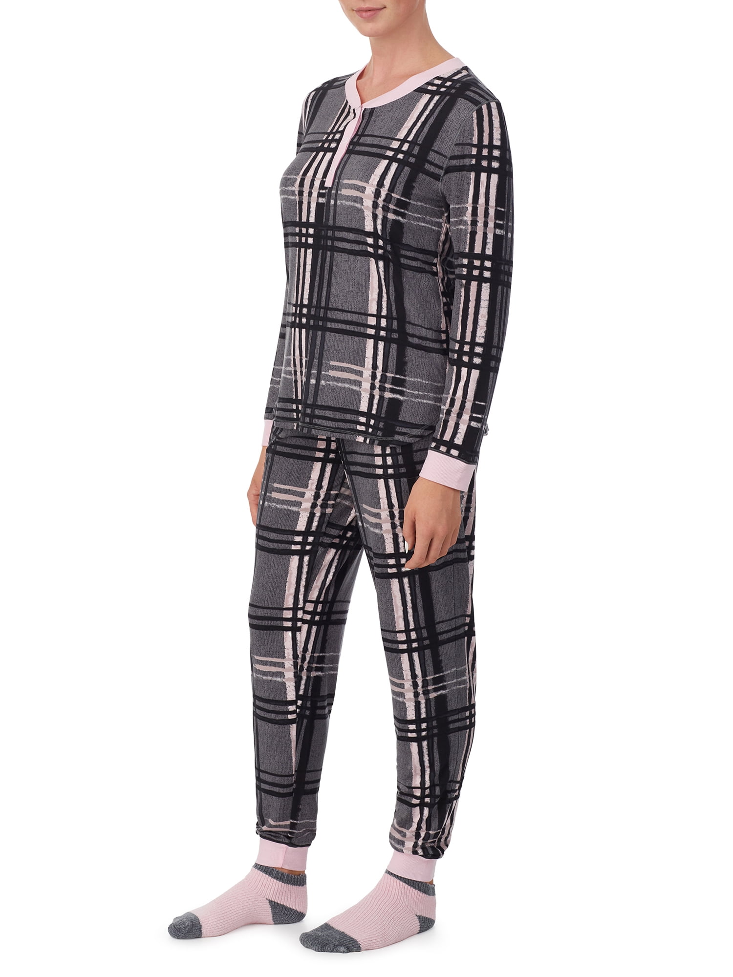 Secret Treasures Women's and Women's Plus 3-piece Pajama Set with Socks