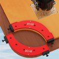 thumbnail image 6 of MOMOJIA Woodworking Round Corner Radius Templates Cutting Templates Tool Routers Corner Radius Templates R100/R150/R200/R250/R300, 6 of 9