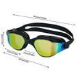 thumbnail image 3 of Full Frame Wide Angle Swimming Goggles Fog Silicone Adjustable Comfortable Gear for Adults, 3 of 8