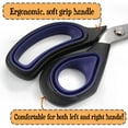 thumbnail image 3 of Heavy Duty Titanium Tailor Fabric Shears - 9.5" Black w/Purple - 1 Pair, 3 of 6