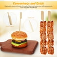 thumbnail image 3 of Masteelf Bamboo Grilling Skewers for BBQ Disposable and HighTemperature Resistant Ideal for Meat and Vegetables 200 Pcs, 3 of 8