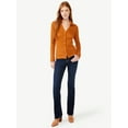 thumbnail image 2 of Free Assembly Women's Open V-Neck Collared Cardigan, Lightweight, 2 of 6