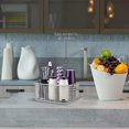 thumbnail image 2 of Utensil Holder By Mindspace, Kitchen Condiment Organizer and Flatware Utensil Caddy | The Mesh Collection, Silver, 2 of 5