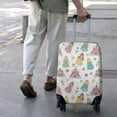 thumbnail image 3 of Pastel Princess Castle Pattern Luggage Cover Fashion Suitcase Cover Baggage Covers Fit 25-28 Inch Luggage (Go Travel), 3 of 5