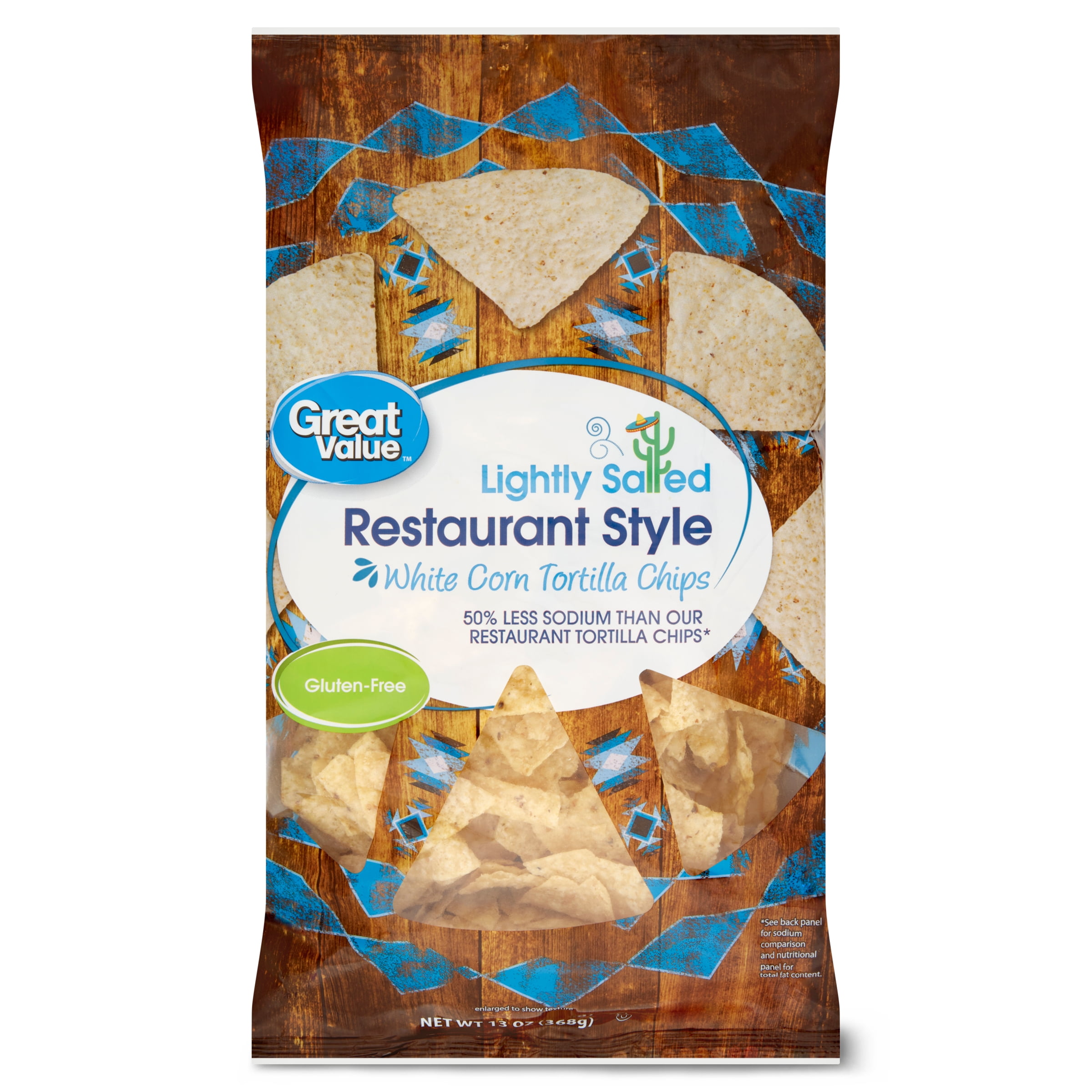 Great Value Lightly Salted Restaurant Style White Corn Tortilla Chips