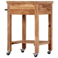 thumbnail image 2 of vidaXL Kitchen Trolley 58x58x89 cm Solid Acacia Wood, 2 of 5