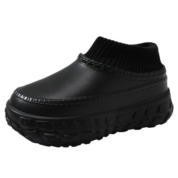 Zapatos Casa Invierno Mujer Hombre Piel Sintética Forrado Cálido Cómodo para Exteriores