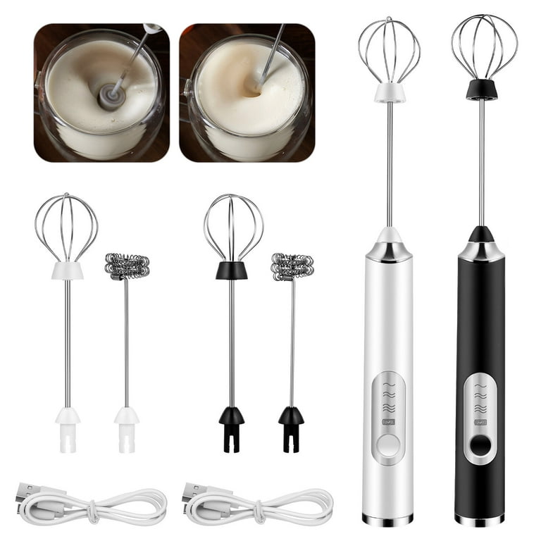 Electric Milk Frother Coffee Maker Handheld Whisk Beater Foam