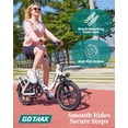 thumbnail image 4 of GOTRAX NEPHELE 16" Electric Bike for Adults, 350W/36V/ 15.5Mph & 25Mile City Commuting Folding Adult E-Bike, White, 4 of 7