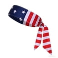 thumbnail image 2 of Costume Adventure American Flag Bandana Headband Men's Patriotic Bandana USA Flag Apparel USA Clothing #02I, 2 of 3