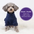 thumbnail image 4 of Pijama para perro, cuello alto, forro polar térmico para perros pequeños, 4 of 5