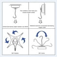 thumbnail image 4 of Magnetic Swivel Hooks 2Pcs Powerful Heavy Duty Magnet Hook for Refrigerator and Other Magnetic Surfaces, 4 of 8