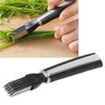 thumbnail image 2 of Kitchen Vegetable Cutter Shred Silk Knife, Multifunction Stainless Steel Onion Cutter Scallion Grater Vegetable Green Onion Shredding Knife Kitchen Tool, 2 of 9