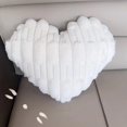 thumbnail image 6 of Hwkond Couch Pillows for Living Room And Winter Striped Cute Heart-shaped Plush Pillow Living Room Sofa Bedroom Pillow Soft Headboard Pillow,White, 6 of 6