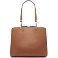 thumbnail image 4 of Calvin Klein Garnet Triple Compartment Tote - Leather Shoulder Bag - Caramel, 4 of 4
