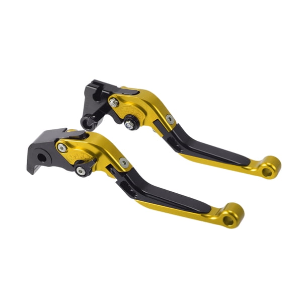 Palancas de freno y embrague para Yamaha YZF R1 09-14, aleación de aluminio, dorado y negro