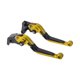 thumbnail image 1 of Palancas de freno y embrague para Yamaha YZF R1 09-14, aleación de aluminio, dorado y negro, 1 of 6