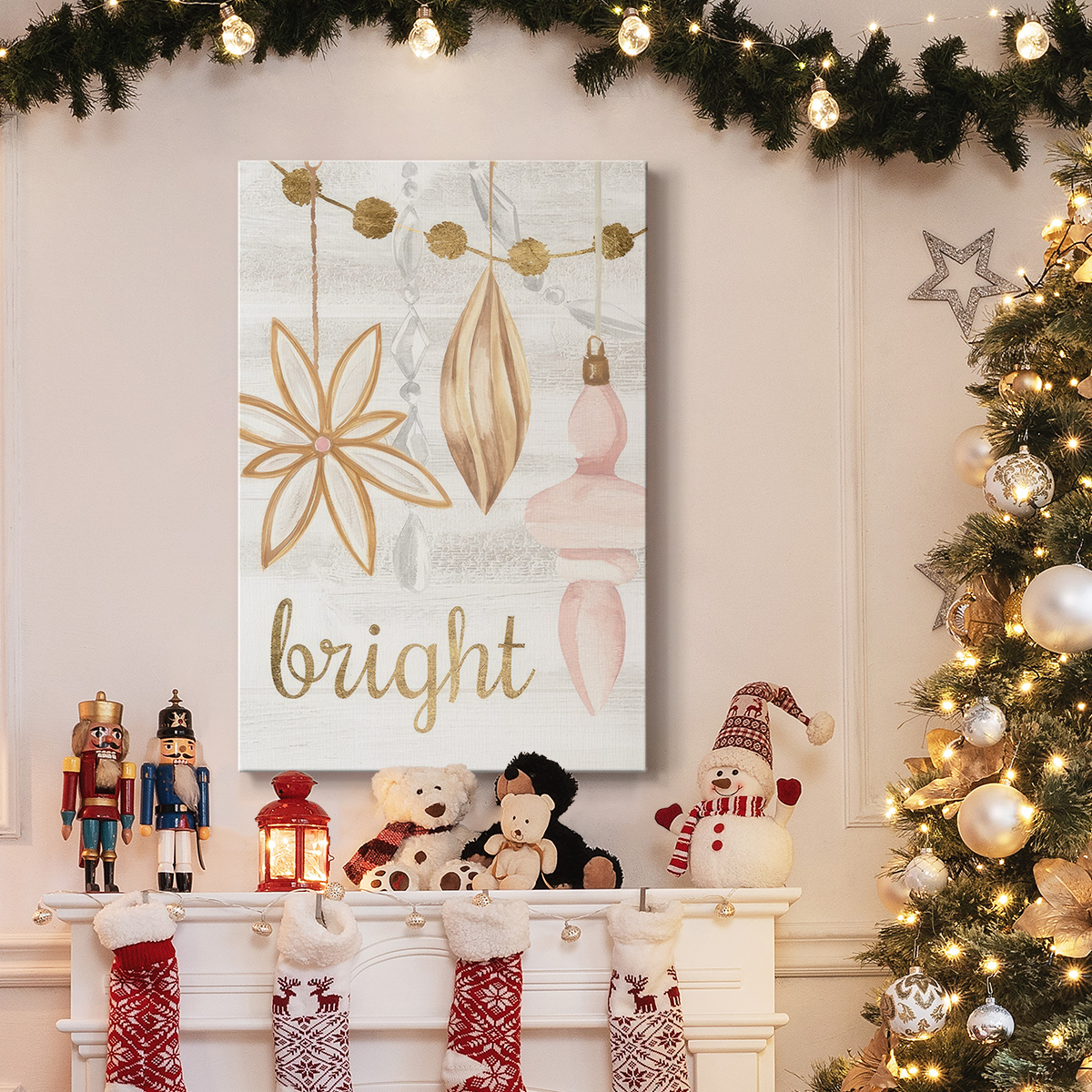 Elegant Ornaments Collection B- Gallery Wrapped Canvas