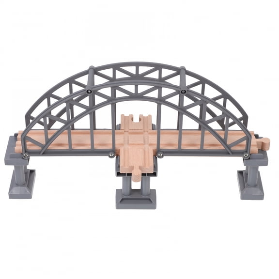 BESTSKY Wooden Train Bridge Toy for Kids - Railway Expansion Accessory Plaything