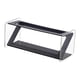 thumbnail image 2 of Caja de almacenamiento de acrílico con soporte para control remoto, organizador multicompartimento para sala de estar Negro, 2 of 6