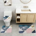 thumbnail image 7 of Bathroom Rugs Set 3 Piece Carpet, Superabsorbent Chenille Washable Bathroom Rug, Geometric Stylish Bathroom Carpet, Toilet Rug, 7 of 7