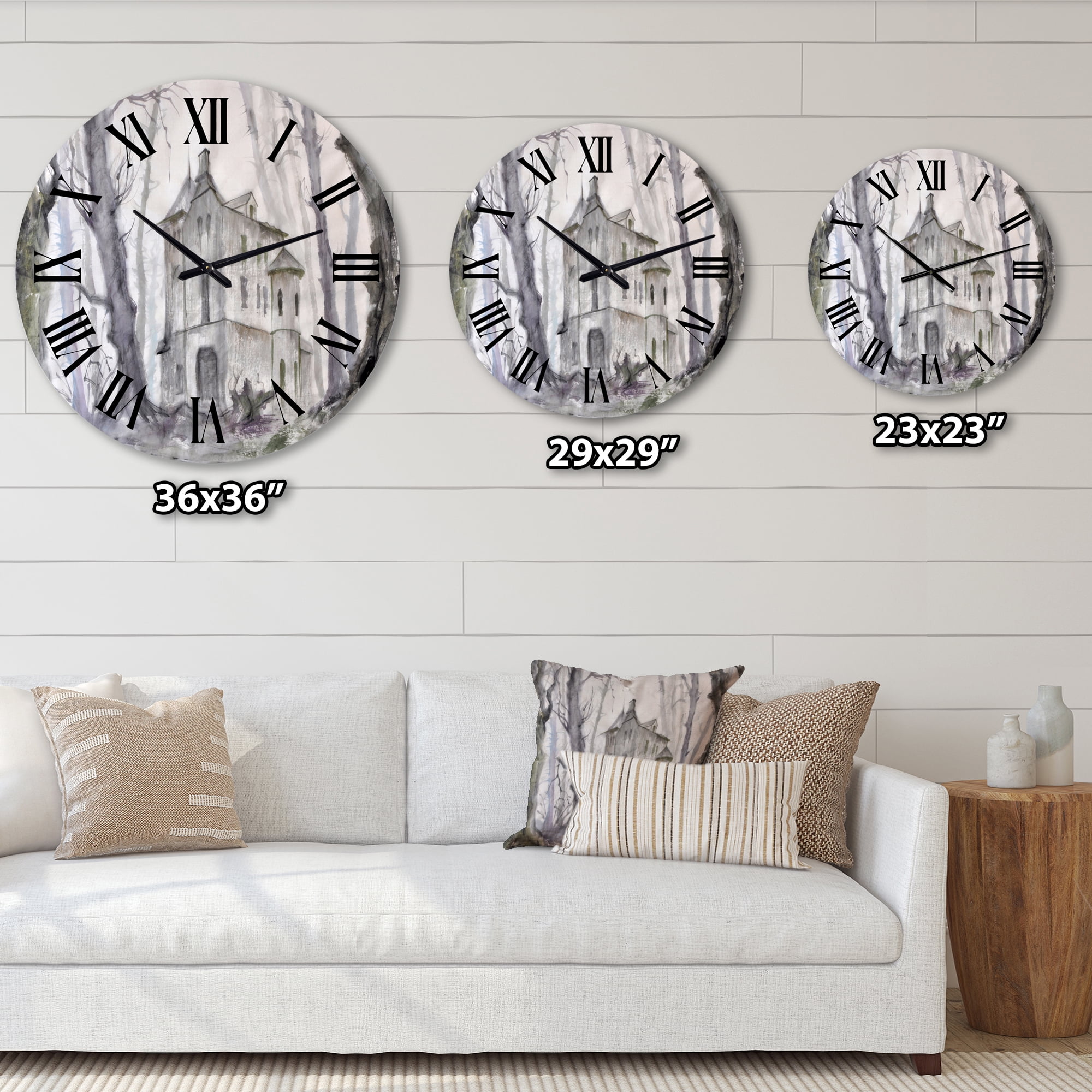 Designart 1 in Quartz Traditional Wall Clock