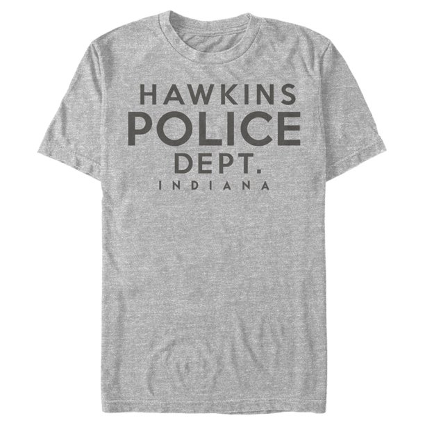 Stranger Things - Men's Stranger Things Hawkins Police Department T-Shirt - Walmart.com 