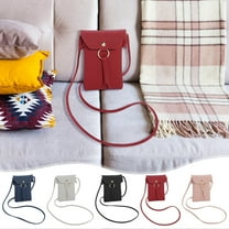 Moocorvic Small Crossbody Bags for Women Mini Phone Purses with Crossbody Strap and Leather Wallet,Red