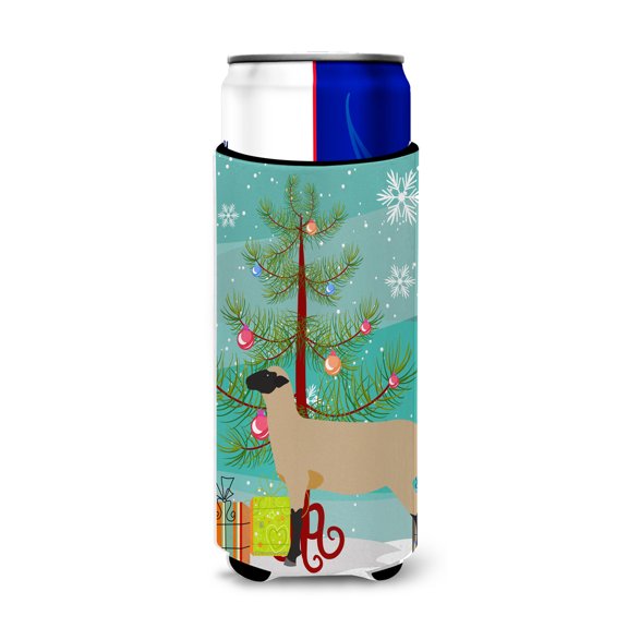 Carolines Treasures Hampshire Down Sheep Christmas Michelob Hugger for slim cans Slim Can multicolor