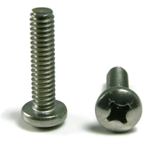 M6-1.00 x 70mm Machine Screws / Phillips / Pan Head / 18-8 Stainless Steel (Quantity: 100 pcs)