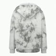 thumbnail image 6 of Towmus Women's Tie-Dye Zip-Up Hoodie Cute Drawstring Gradient Hoodies Long Sleeve, With Pocket XS-6XL, 6 of 6