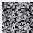 thumbnail image 4 of Soimoi Cotton Cambric Black Fabric By the Yard - 42 Inch Wide -Geometric Material - Artistic and Modern Patterns for Various Uses Printed Fabric, 4 of 6