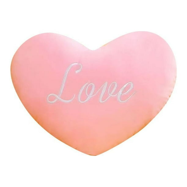 pstuiky Cojín decorativo con forma de corazón para niña, ideal para decorar escenas de San Valentín.