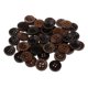 thumbnail image 5 of 50pcs Coffee 4 Agujeros Botones de para Coser en Ropa Decoración 15mm, 5 of 7